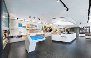 Fernsehturm Stuttgart Foyer / retail</p><strong>Ghanai+Heinrich interior-partners<strong>